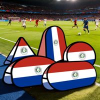 Bannière pop-up en forme de haricot du Paraguay, motifs personnalisés pour la promotion de campagnes publicitaires en extérieur sur les prairies