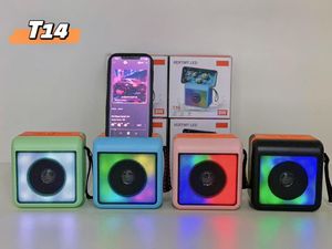 ลำโพงพกพาไร้สาย T14 เสียงเบสสเตอริโอความถี่ต่ำพิเศษ ไฟ LED RGB 7 สี เสียงไฮไฟแบบเซอร์ราวด์ สำหรับงานปาร์ตี้ที่บ้าน - Product Image 3