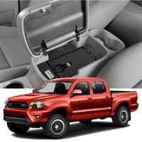 Boîte de rangement multifonctionnelle pour accoudoir TuoJue Factory pour TOYOTA TACOMA 2015 - 2021, accessoires intérieurs de véhicule, coffre-fort pour armes à feu
