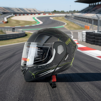 Casque de moto rabattable BAXCustom de haute qualité certifié DOT en ABS avec fonctions anti-buée et à dégagement rapide pour hommes