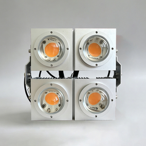 Projecteur <span class=keywords><strong>LED</strong></span> COB à 4 modules, étanche IP66, alimenté en courant alternatif, en alliage d'aluminium, haute puissance, pour extérieur, rue, stade, lampe de chantier - Product Image 1