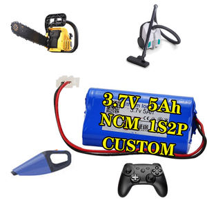 OEM personalizado 18650 5Ah 3,7 V 1S2P Paquete de iones de litio batería recargable para Gamepad eléctrico y aspiradora 1 tamaño se adapta a todos - Product Image 1