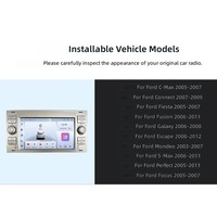 Pour les véhicules Ford Transit Fiesta Mondeo, écran HD monté sur le tableau de bord avec connexion sans fil pour la navigation GPS, CarPlay, Android Auto