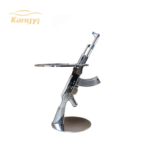 Customization Villa <strong>Lounge</strong> Furniture Stainless Steel Creativity Ak 47 Coffee <strong>Table</strong> Round Coffee <strong>Side</strong> <strong>Tables</strong> - Product Image 1