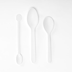 Cuchara Desechable Ecológica y Biodegradable de CPLA (Ácido Poliláctico) para Helados, Pasteles y Postres, Personalizable OEM/ODM - Product Image 3