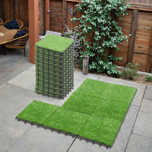 Skyjade vert 3/4 tons irisé plastique PE emboîtement pelouse artificielle largeur de Tiles-1.0m 40mm hauteur de pile 10 m² <span class=keywords><strong>rouleau</strong></span> - Product Image 4