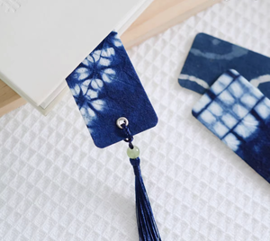 Segnalibri in Tessuto Batik Stampato Tinto in Blu per Studenti, Ideali per Lettura, Diario, Messaggi e Materiali per Journaling - Product Image 5