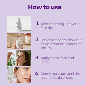 Suero Facial Antienvejecimiento 3 en 1 con Vitamina C, E y PDRN, Colágeno, Niacinamida, Iluminador y Reparador, Marca Privada OEM - Product Image 5