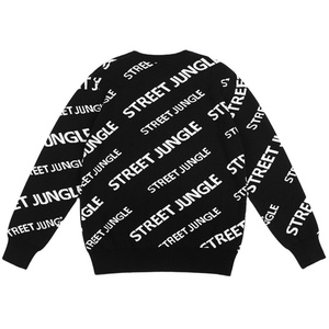 Pull personnalisé avec logo pour homme, fabricant OEM, pull jacquard décontracté, tricot d'hiver, col rond, pull en coton tricoté, pull personnalisé - Product Image 2