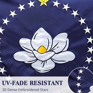 Envío Rápido, Bandera del Estado de Mississippi de los Estados Unidos, 3x5 Pies, Bordada y Cosida, Lona de Nailon 210D Resistente, con Anillas de Latón - Product Image 5