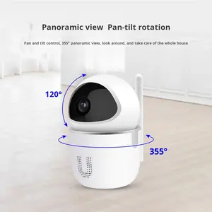 Monitor Bayi WiFi Nirkabel 720P HD Kamera Keamanan Rumah Dua Penglihatan Malam Deteksi Gerakan Notifikasi Aplikasi Kamera Pintar - Product Image 4