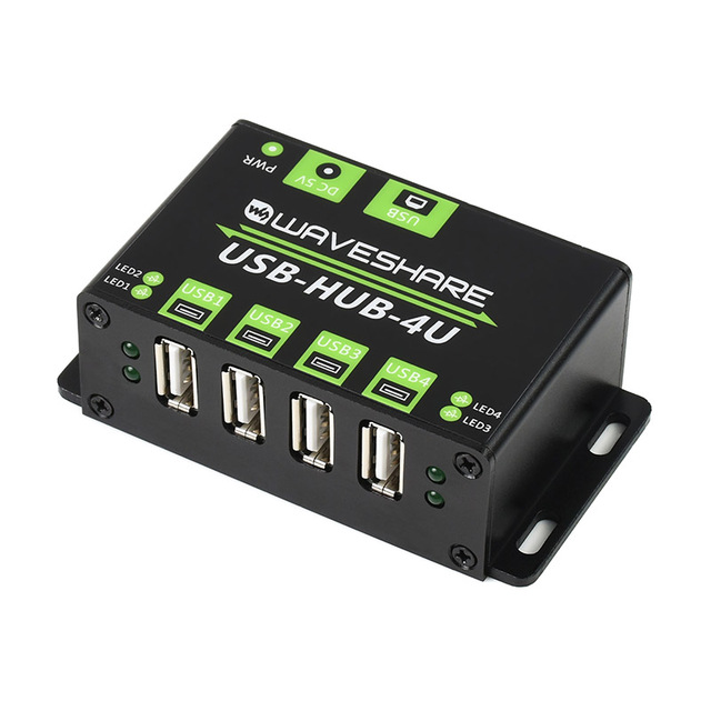 Aismartlink Industrial Grade 4-way USB2.0 Multi-port Hub Adapter Expansion 1 Expansion 4 Metal Shell