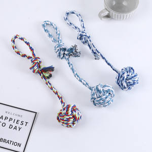 당겨 개 밧줄 장난감 훈련 튼튼한 애완 동물 씹는 장난감 도매 애완 동물 장난감 - Product Image 1