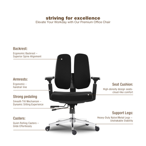 Silla Ejecutiva Ergonómica Moderna Ajustable de Tela, Asiento Cómodo para Oficina, Hogar, Hotel, Venta al Por Mayor - Product Image 2