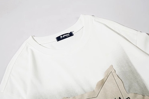 TシャツビンテージコットンTシャツ男性用オーバーサイズカスタムユニセックス特大プリントTシャツ夏 - Product Image 6