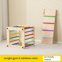 Piklers Triangle Set Enfants Cadre D'escalade Structure En Bois Montessori Jouets Grimpeurs D'intérieur Structures De Jeu Montessori Gym