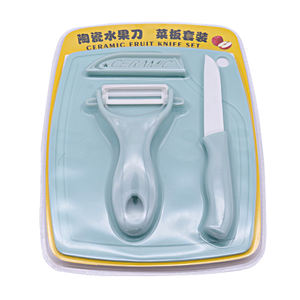 Tijeras multifuncionales para cocina, afilador de traje, mango de plástico, <span class=keywords><strong>mini</strong></span> Cuchillo pequeño de cerámica para frutas, juego de tres piezas - Product Image 5