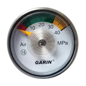 Alta calidad buen precio Dial 35MM 40MPA manómetro uso para cilindro de Gas de alta presión