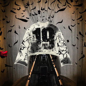 Y2K Vintage Punk Solid Color Printed Men Casual <b>Hoodie</b> American <b>Gothic</b> Fashion Couple Casual <b>Hoodie</b> Sweatshirts - Product Image 2