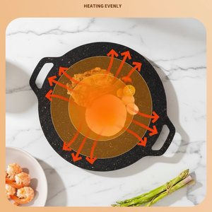 <span class=keywords><strong>Poêle</strong></span> à frire multifonction en acier au carbone plat, barbecue d'extérieur, antiadhésive, compatible <span class=keywords><strong>induction</strong></span>, <span class=keywords><strong>pour</strong></span> rôtir <span class=keywords><strong>la</strong></span> <span class=keywords><strong>viande</strong></span> - Product Image 5