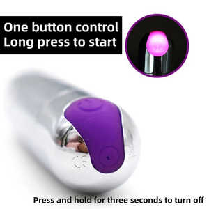 充電式パワーシルバー弾丸バイブレーター防水Gスポットクリトリス刺激装置10スピードミニ弾丸バイブレーター大人のおもちゃ女性用 - Product Image 4