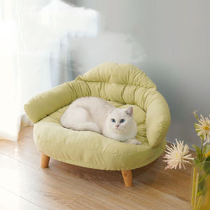 Venta al por mayor de logotipo personalizado elevado lavable suave gato perro sofá - Product Image 2