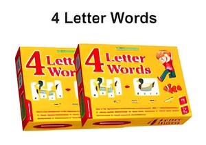 4 Letter Words <b>Puzzle</b> <b>Board</b> Game Vocabulary Learning Card Game for Kids Preschool Education Learning Tool & Educational Toy - Product Image 4