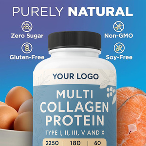 Integratore Proteico al Collagene all'Ingrosso - 180 Capsule Vegetali 2250mg <span class=keywords><strong>6</strong></span> Tipi di Collagene con Ashwagandha e Amla - Product Image 5