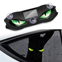 Nueva Luz Decorativa para Coche 2026, Lámpara de Advertencia con Ventosa, Panel Solar, Luz LED de Ojo Maligno para Coche, Pequeñas Luces de Ojos de Demonio para Coches