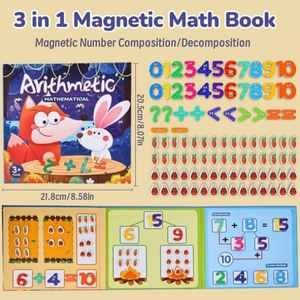 Outil éducatif pour l'apprentissage des symboles, matériel pédagogique pour la maternelle, livre de nombres magnétiques - Product Image 2