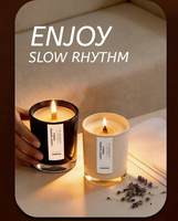 Bougie votive parfumée artisanale en cire de soja ESUN pour la décoration de la maison, les mariages et les anniversaires, sans fumée, longue durée de combustion