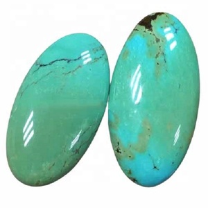 Đá Ngọc Lam Hình Bầu Dục Chính Hãng Tự Nhiên 40 Mm X 50 Mm - Product Image 1