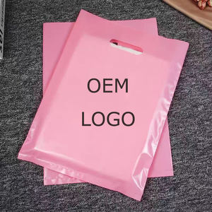 Bolsa de transporte reutilizable de embalaje minorista de boutique personalizada Bolsas de compras de plástico con asa troquelada con logotipos - Product Image 1