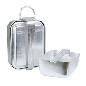 Original Factory Canteen <b>Set</b> <b>Lunch</b> Box <b>Set</b> Aluminium Mess Tin Single Pot 3pcs/<b>set</b> - Product Image 5