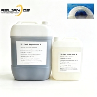 Système bicomposant en fibre de verre imprégnée de résine époxy Cipp Liner, haute résistance à la traction, résistant aux produits chimiques, pour la réparation de canalisations