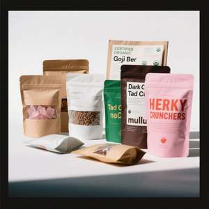 Bolsas de Embalaje Personalizadas Ecológicas de Papel Kraft Marrón, Biodegradables, Reciclables, de Grado Alimenticio, con Laminación y Logotipo Personalizado - Product Image 4