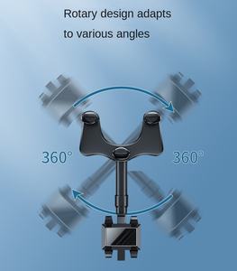 Support de téléphone de voiture rotatif et rétractable pour rétroviseur, avec câble, pour enregistreur de conduite DVR/GPS - Product Image 4