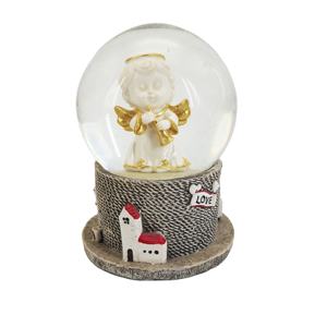 Personalizado 100mm resina Ángel globo de nieve Musical meditación artesanía religiosa recuerdo con tema religioso - Product Image 6