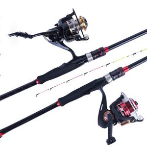Kit Complet Canne à Pêche Fibre de Carbone pour Lancer à la Rive, Moulinet Spinning à Goutte d'Eau EVA – Fournitures de Pêche en Mer à Longue Distance - Product Image 1