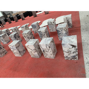 Newstar Atacado Pedra Natural Personalizado Mármore Rosa Azul Onyx Plinto Mesa E Plinto Mesa Central - Product Image 6