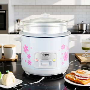 Olla Arrocera Cilíndrica Portátil de Gran Venta con Recubrimiento Antiadherente de 2.8L, con Paleta y Función Automática para Mantener Caliente, para Uso Doméstico - Product Image 2