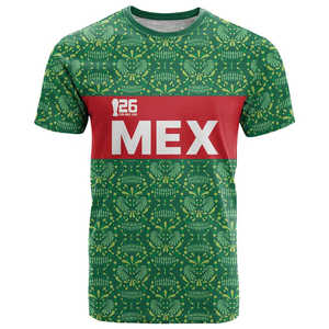Camiseta <span class=keywords><strong>de</strong></span> la Selección Nacional <span class=keywords><strong>de</strong></span> Fútbol <span class=keywords><strong>de</strong></span> México WC2026, Camiseta <span class=keywords><strong>de</strong></span> Cuello Redondo para Hombre, Personalizada con Estampado Completo, Graffiti <span class=keywords><strong>de</strong></span> Fanáticos del Fútbol Mexicano, Manga Corta - Product Image 3