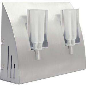 DORA 2xG4 12V Appliques murales L.22xAn.6xAl.17cm Nickel Appliquer - Product Image 1