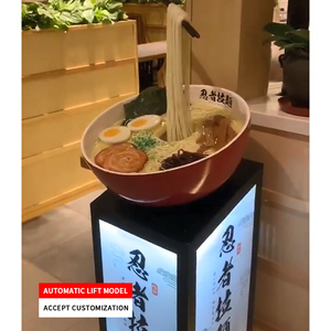 Modèle de simulation de nouilles mécaniques, ramen à levage automatique, boîte lumineuse électrique, modèle de nourriture japonaise factice - Product Image 5