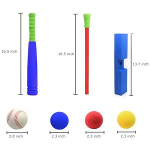 Juego de bate de béisbol suave grueso NBR para niños bate grueso y delgado de 21 pulgadas para principiantes y niños - Product Image 3