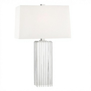 Lampe de table à base carrée en cristal pour hall d'hôtel, chambre d'hôtel, salon, chambre à coucher, bureau, éclairage et décoration intérieure - Product Image 1
