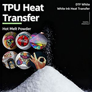 <b>White</b> Hot Melt DTF Powder for DTF <b>Printers</b>-Heat Transfer Printing Material - Product Image 3