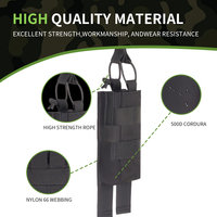 Étui de transport rapide pour chargeur simple 5,5 pouces, pochette tactique Molle pour gilet, sacs de rangement noirs pour talkie-walkie et outils