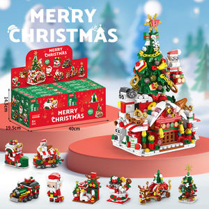Set de Construcción Navideño con Tren, Árbol y Ciervo - Maqueta de Bloques de Montar para Decoración Hogar y Regalo de Navidad - Product Image 1