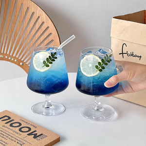Verre à cocktail élégant à pied bas pour boissons, sodas, eaux pétillantes et mélanges – Vaisselle raffinée - Product Image 4